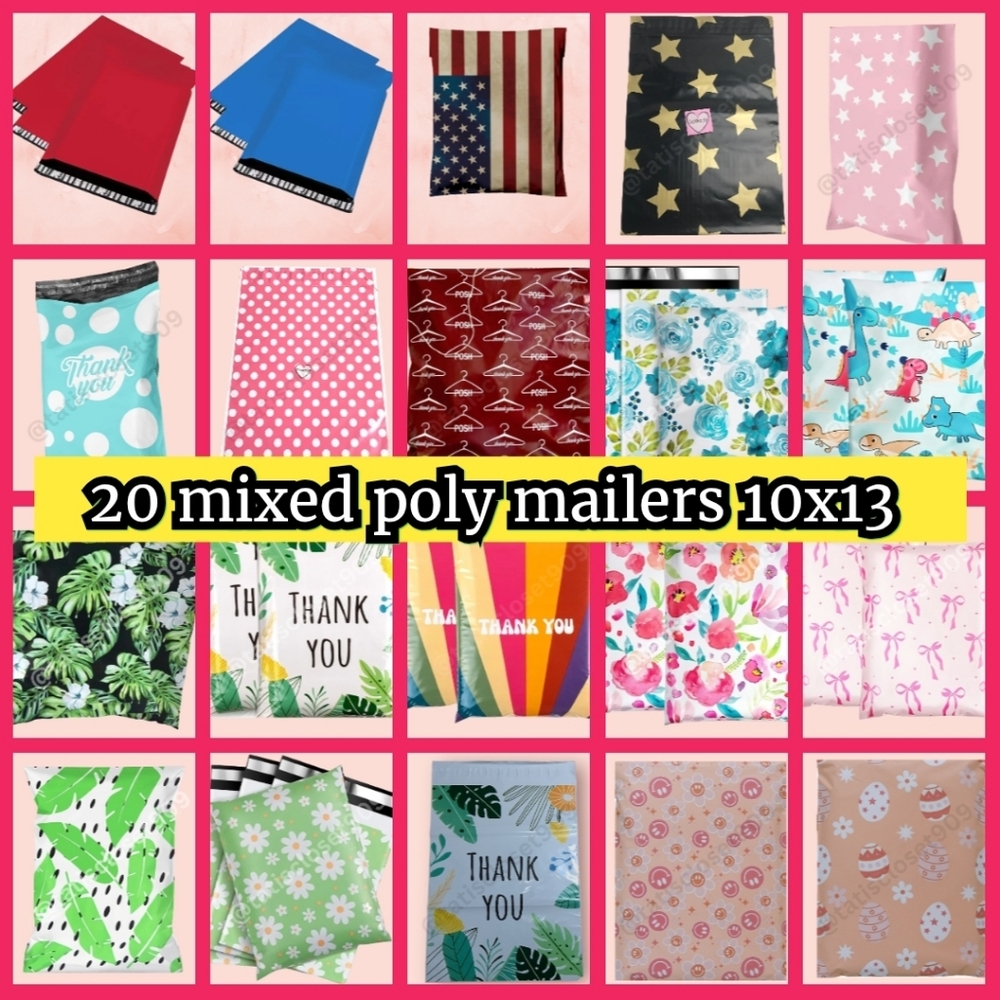 20 assorted mystery mixed polymailers size 10x13
